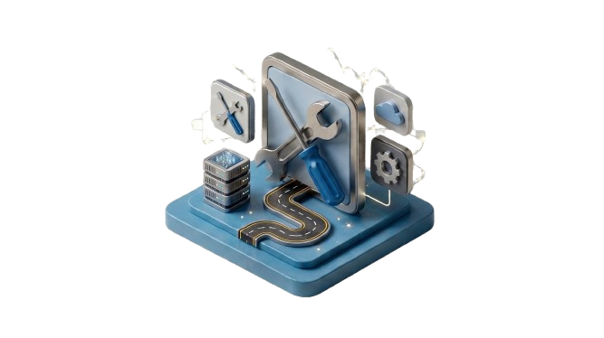 Business tools portal concept illustration